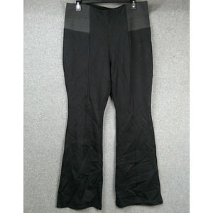 Eloquii Black Dress Pants High Waist Elastic Band Stretch Bootcut Size 16